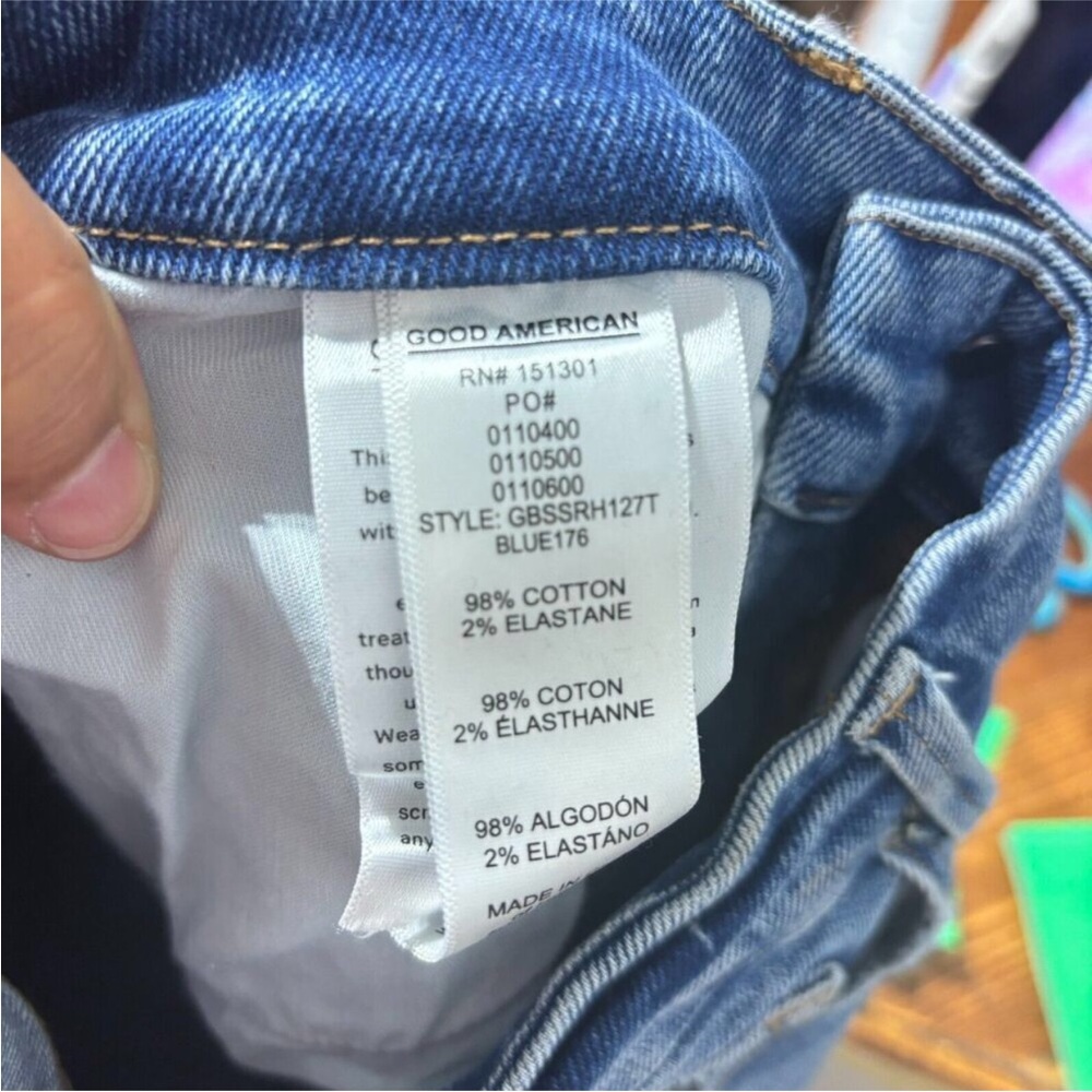 Good American High Rise Blue Jeans - Picture 7 of 8